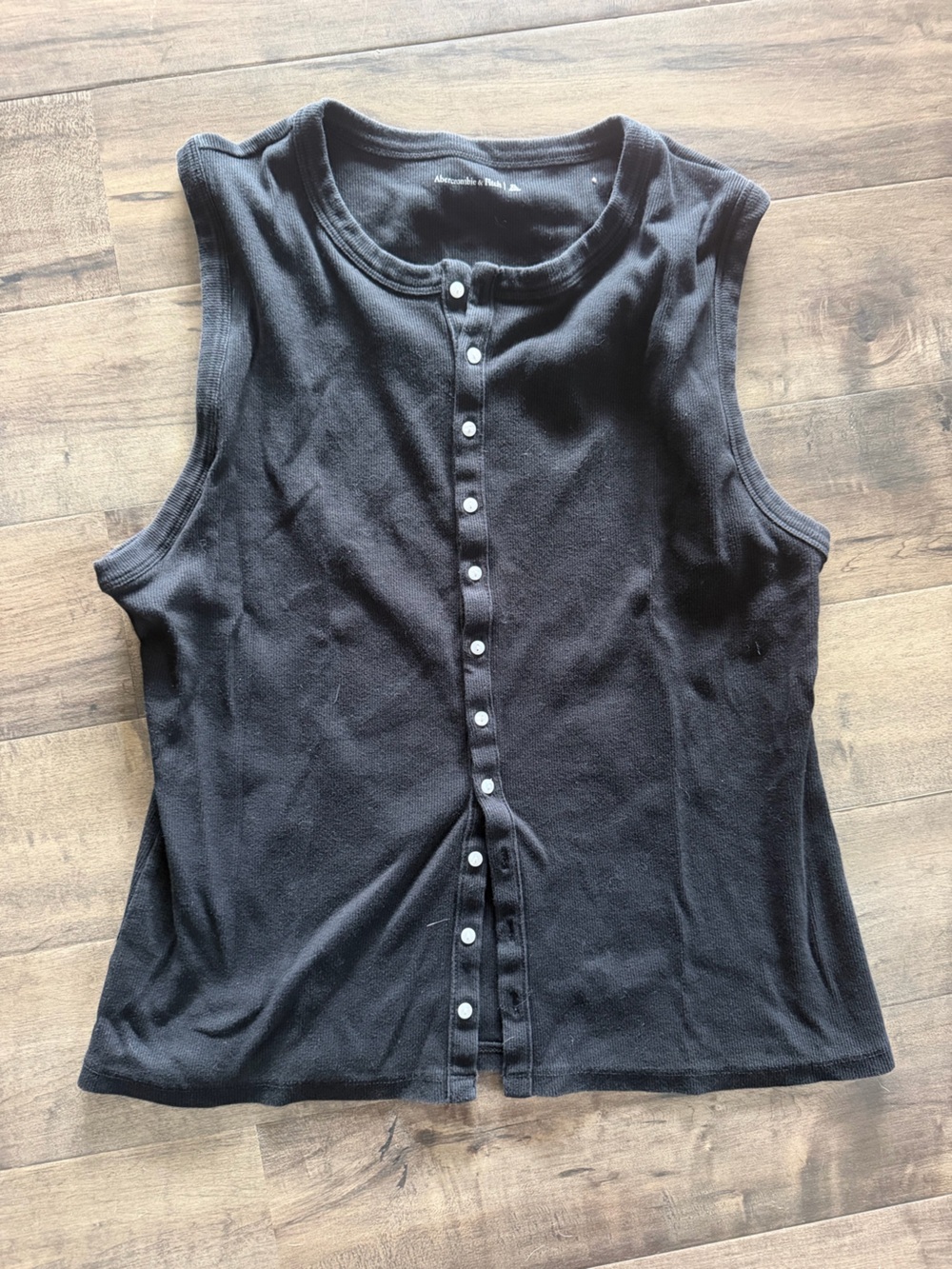 Abercrombie and Fitch Button Front Ribbed Tank
